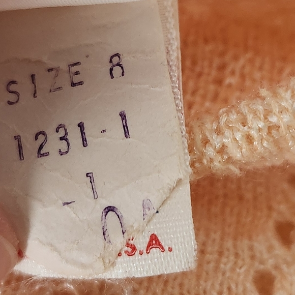 Vintage Open Knit ILGWU Sweater Dress - Picture 8 of 11